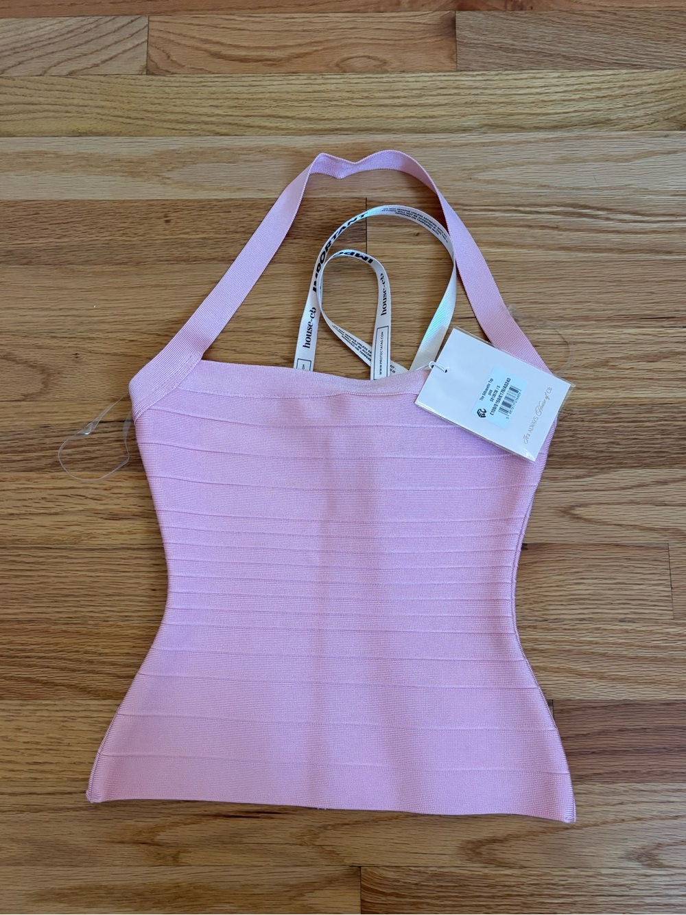 House of CB Pink Bandage Halter Top - Picture 3 of 3